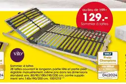 Möbel Martin Sommier à lattes offre