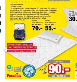 Möbel Martin Ensemble literie Couette d'été offre