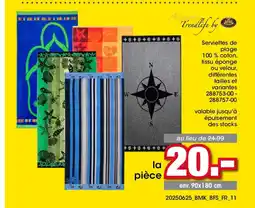 Möbel Martin Serviettes de plage 100% coton offre