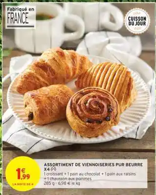 Intermarché Assortiment de Viennoiseries Pur Beurre offre