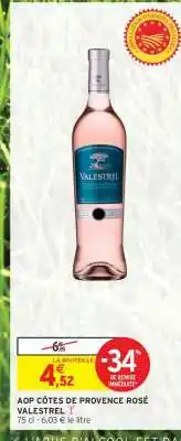 Intermarché AOP CÔTES DE PROVENCE ROSÉ VALESTREL offre