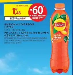 Intermarché Boisson au thé pêche Lipton offre
