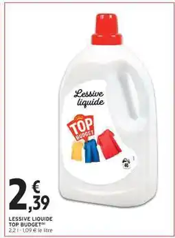 Intermarché LESSIVE LIQUIDE TOP BUDGET offre