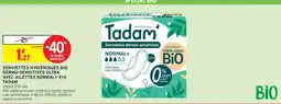 Intermarché SERVIETTES HYGIÉNIQUES BIO DERMO-SENSITIVES ULTRA AVEC AILETTES NORMAL+ X14 TADAM offre