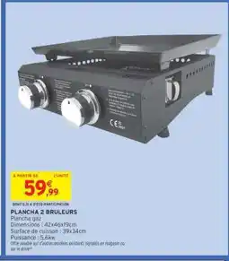Intermarché PLANCHA 2 BRULEURS offre