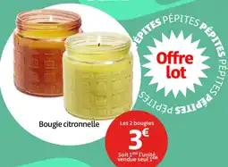 Gifi Bougie citronnelle offre