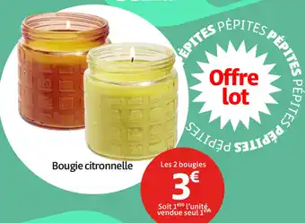 Gifi Bougie citronnelle offre