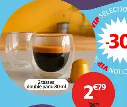 Gifi 2 tasses double paroi offre