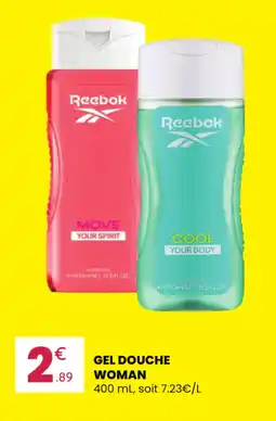 Stokomani REEBOK Gel douche woman offre