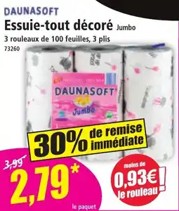 Norma DAUNASOFT Essuie-tout décoré Jumbo offre