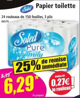 Norma SOLED Papier toilette offre