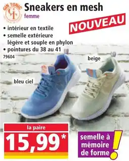 Norma Sneakers en mesh offre