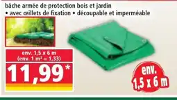 Norma Bâche armée de protection bois et jardin offre