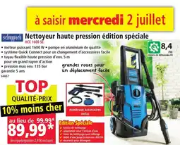 Norma SCHEPPACH Nettoyeur haute pression édition spéciale offre