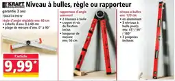 Norma KRAFT Niveau à bulles, règle ou rapporteur offre