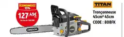 Screwfix TITAN Tronçonneuse offre