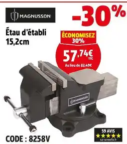 Screwfix MAGNUSSON Étau d'établi offre