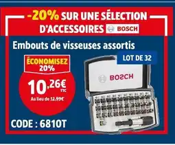 Screwfix Bosch Embouts de visseuses assortis offre