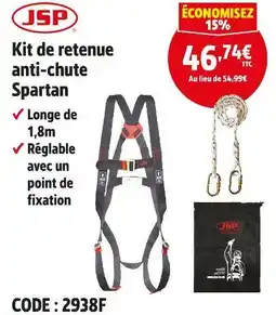 Screwfix JSP Kit de retenue anti-chute Spartan offre