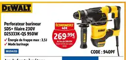 Screwfix DEWALT Perforateur burineur SDS+ filaire 230V D25333K-QS 950W offre