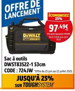 Screwfix DEWALT Sac à outils DWST83522-1 offre