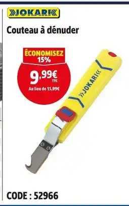 Screwfix JOKARI Couteau à dénuder offre