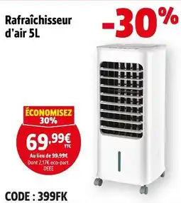 Screwfix Rafraîchisseur d’air 5L offre
