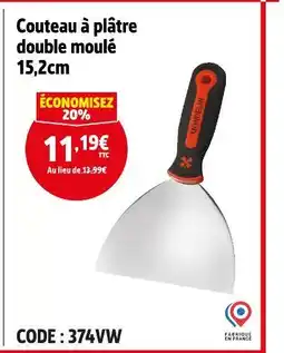 Screwfix Couteau à plâtre double moulé offre