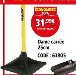 Screwfix ROUGHNECK Dame carrée 25cm offre
