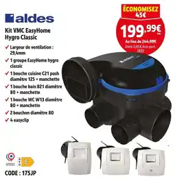 Screwfix ALDES Kit VMC EasyHome Hygro Classic offre