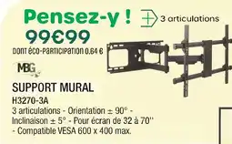 Extra MBG Support mural offre