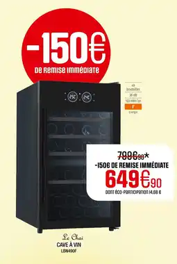 Extra LE CHAI Cave à vin offre