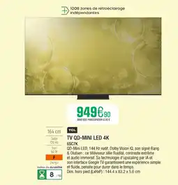 Extra TCL Tv qd-mini led 4k offre