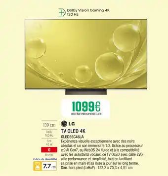 Extra LG TV OLED 4K offre