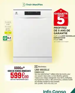 Extra ELECTROLUX Lave-vaisselle offre