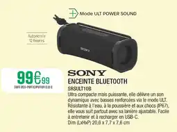 Extra SONY Enceinte bluetooth offre