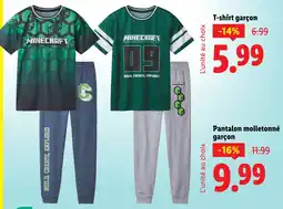 Lidl T-shirt garçon offre