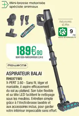 Extra ROWENTA Aspirateur Balai offre