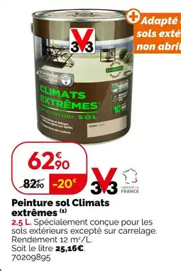 Weldom V33 Peinture sol climats extrêmes offre