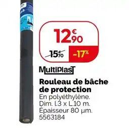 Weldom MultiPlast Rouleau de bâche de protection offre