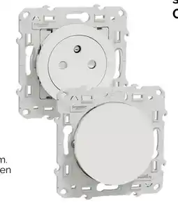 Weldom SCHNEIDER ELECTRIC Interrupteur va-et-vient ou prise avec terre odace offre