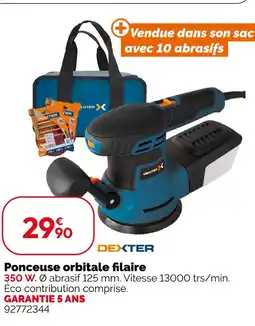 Weldom DEXTER Ponceuse orbitale flaire offre
