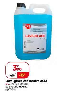 Weldom ACIA Lave-glace été neutre offre