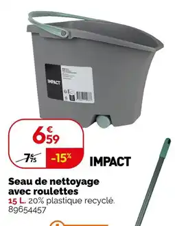 Weldom IMPACT Seau de nettoyage avec roulettes offre