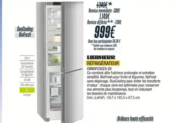 Proxi Confort Liebherr RÉFRIGÉRATEUR offre