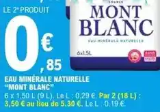 E.Leclerc Express Mont blanc - eau minerale naturelle offre