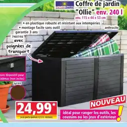 Norma Coffre de jardin "Ollie" env. offre