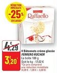 G20 4 Bâtonnets crème glacée FERRERO ROCHER offre