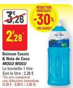 G20 Boisson Cassis & Nata de Coco MOGU MOGU offre