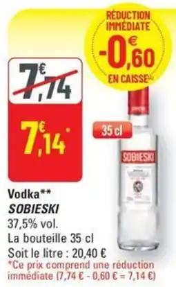 G20 Vodka SOBIESKI offre
